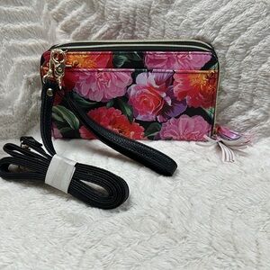 NEW Julia Buxton RFID-Blocking Ultimate Organizer / Wallet/Crossbody, Multicolor